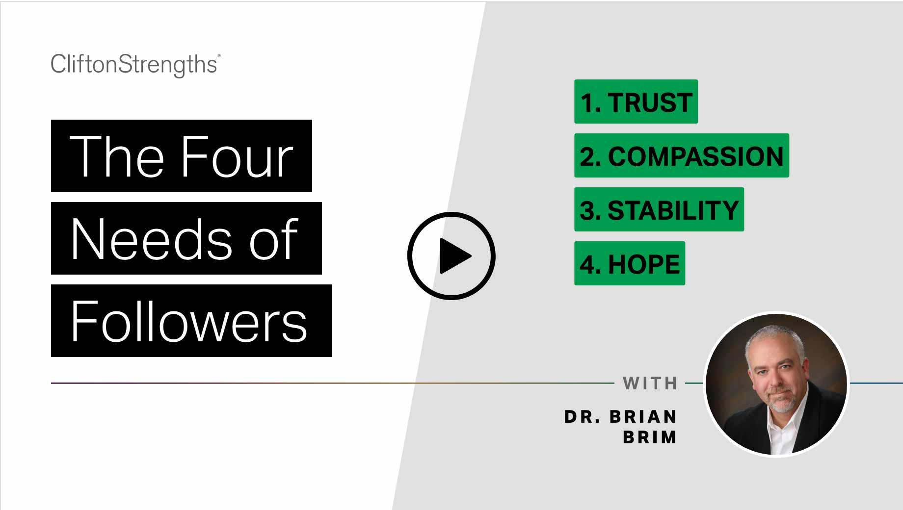 Button to play The Four Needs of Followers video