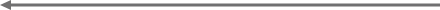 Gray horizontal arrow pointing left as a timeline pointing to the past